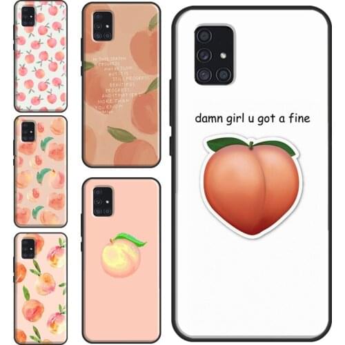 Peaches Aesthetic Case For Samsung Galaxy A70 A50 A51 A71 A21S A20e A11 A31 A30S A10 A40 M21 M31 A7 2018