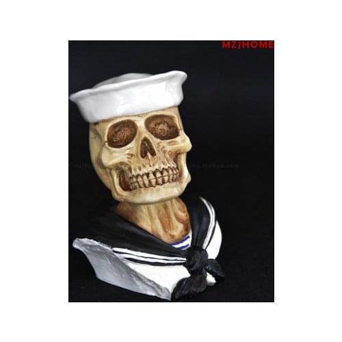 Double fork to ghost pirate cowboy Indian Wolf Skull ornaments tau Eagle Owl Skull Figure PigHead role statue Decoration