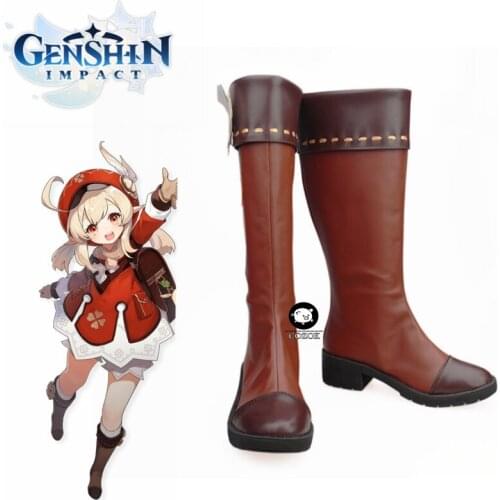 2020 Hot Game Genshin Impact Mondstadt Spark Knight Klee Cosplay Shoes Halloween Anime Carnival Customized