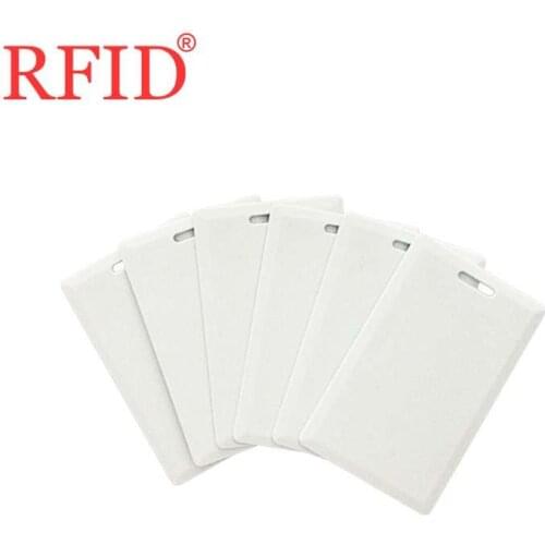 ID 125khz EM4305 T5577 Size 85.5x54x1.8mm Rewritable Writable Blank Card RFID Token Tag For Attendance Management Thick Card 100