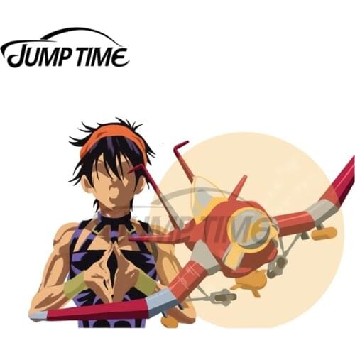 JumpTime 13 x 10.5cm Narancia Ghirga Jojo BiZarre Adventure Decal Windshield Refrigerator Car Stickers Motorcycle Car Styling