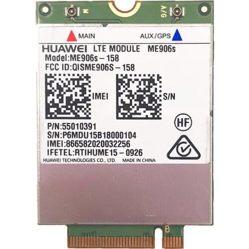 4G WLAN CARD for HUAWEI ME906s LTE M.2 Module ME906S-158 WCDMA+HSPA GPS 3G 4G NGFF WLAN CARD