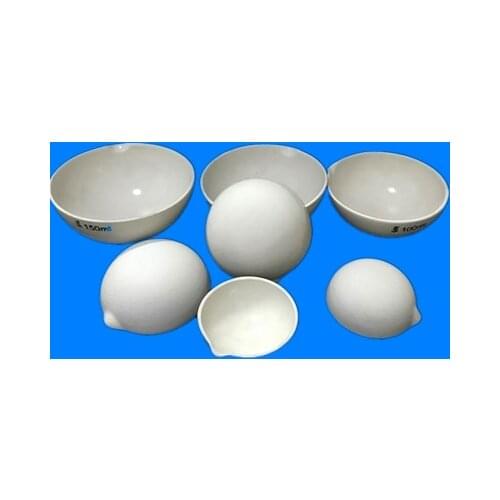 A ceramic mortar / Corundum evaporates dish /Hemispherical evaporative dish/ capacity*diameter*height=60ml*75*28mm