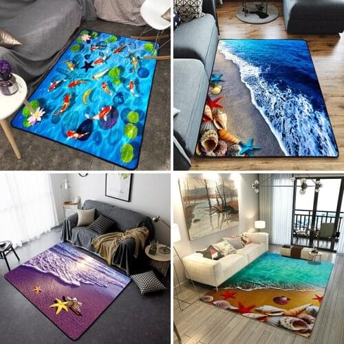 Creative Door Mat 3D Print Hallway Carpets for Living Room Bedroom Tea Table Rugs Kitchen Bath Anti-skid Floor tapete para sala