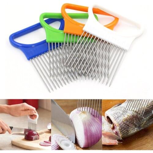 Kitchen Gadgets Onion Cutter Holder Potato Tomato Safety Slicer Cutting Aid Holder Guide Slicing Cutter Safety Cooking Tools