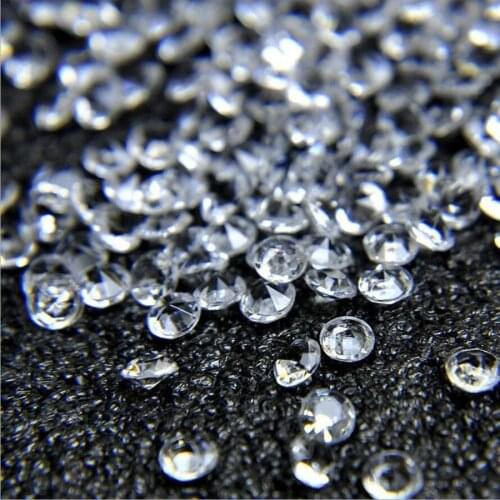 HOT 6mm 2000 psc Acrylic Faux Diamond Scatters Clear Acrylic Diamond Gems Table Scatter Table Confetti Wedding Party Decoration