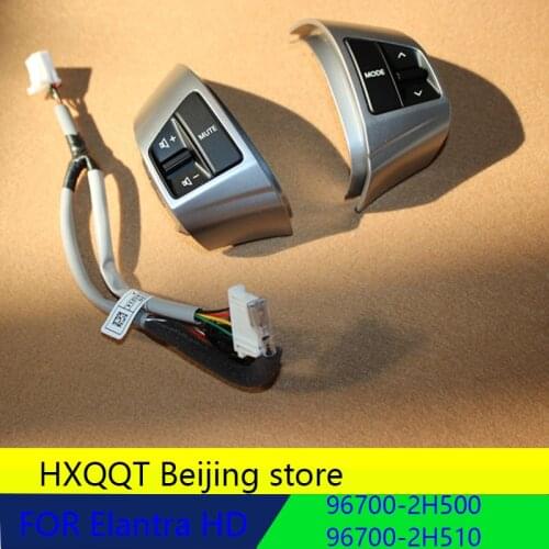 Steering Wheel Remote Control Swi HXQQT Music button Multifunction Steering Wheel Remote Control Button for Hyundai Elantra HD