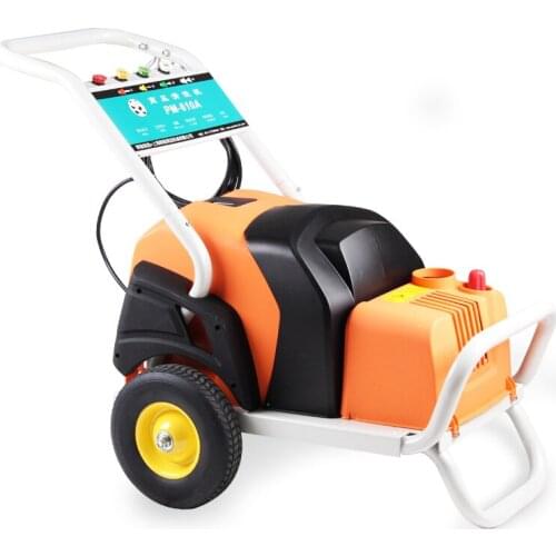 PM-610A cold water washing machine 220V 2.4kW high pressure washer 90bar high flow 20LPM cleaning machine stop shut gun off