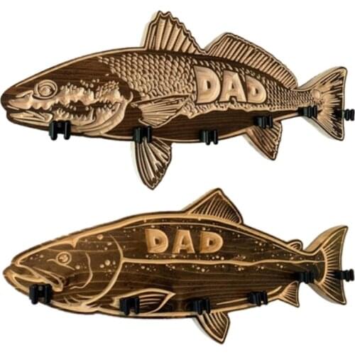 Wall Hanging Fishing Rod Rack Heavy Duty Fishing Rod Holder for Most Types of Fishing Rods and Combos for Home Garage