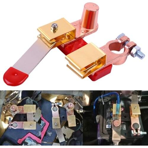 NEW 12 - 24V Top Post Terminal Car Battery Car Battery Switch Knife-type Brass Cut Off Switch Auto Interior Parts Car Accessorie
