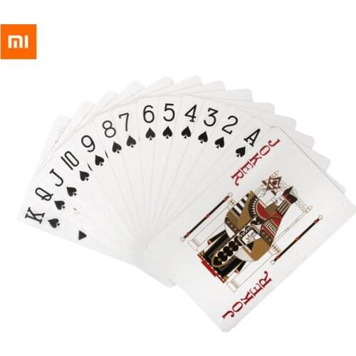 New Xiaomi Youpin Playing Cards Poker Game Poker Set Plastic Magic Card Waterproof Cards Magic Board Games 57*87mm cards