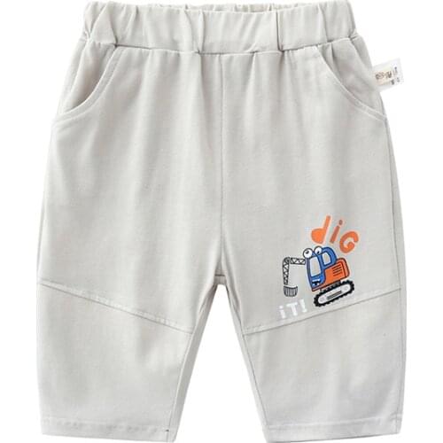 Summer new childrens shorts, boys' cropped trousers, middle and small baby, Korean casual pants, childrens pants