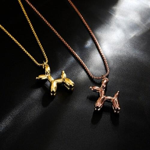 Simple Cool Cute Puppy Necklace for woman Clavicle Chain Light Luxury Non-Mainstream Design Sense Senior Mori Does Not Fade
