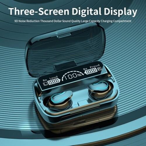 PINZHENG TWS Q32 Wireless Headphones Stereo Bluetooth Earphone Touch Control Headset Sports Waterproof Earbuds With Microphone