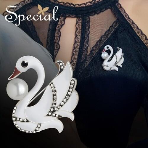 Special European and American temperament dream swan multi-color brooch woman pin elegant silk scarf buckle time leisurely