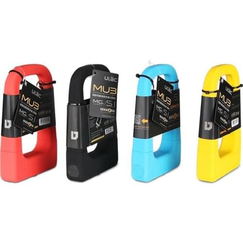 Heavy Duty Anti-Theft Alloy Bike Bicycle U Lock Motocycle Padlock with 3 Security Keys Transportation Bracket System