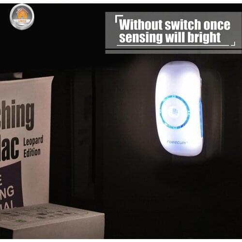 EU LED Night Light Mini Light Sensor Control Infrared Remote Toilet Seat Night Light Wall Lamp Hallway Bedroom Auto On Off