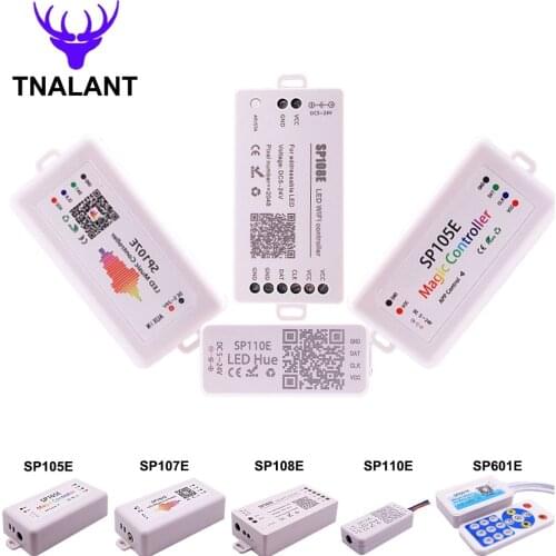 WS2812B WS2811 SK6812 Led Pixels Strip Controller Bluetooth SP105E SP110E WIFI SP108E SP501E Music SP107E SP601E DC5V-24V