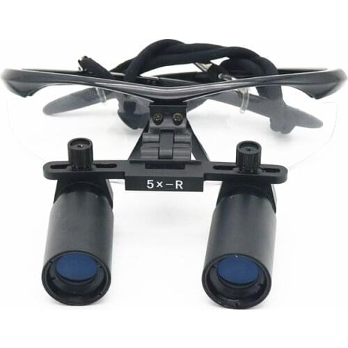 High Quality Medical Magnifying Glasses 5.0X-R Binocular Magnifier Dental Surgical Loupes 3 Color Option