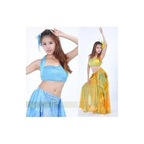 New Arrival nice design practise Skirt multi-color belly dance costume Skirt
