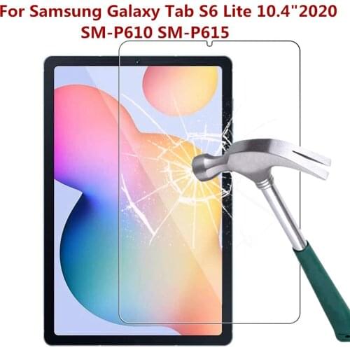 Tempered Glass For Samsung Galaxy Tab S6 Lite 2020 Screen Protector P610 P615 10.4 Inch Anti Scratch Bubble Free Protective Film