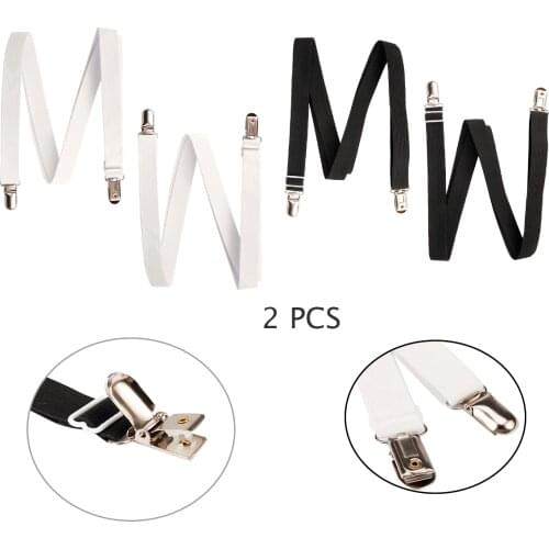 2Pcs Elastic Bed Mattress Sheet Clips Fastener Grippers Straps Adjustable Blankets Holder Belt Home Textiles Organize Gadgets