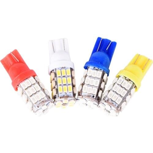 1Pcs Car Auto Bulbs Turn Signal Lights Colorful 1206 Interior LED Lamps 168 192 Marker DC12V W5W T10 42 LED SMD 3020