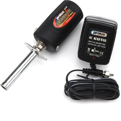 1x Glow Ignitor Starter w/LED Indicator (RC-WillPower) W/230V Charger New