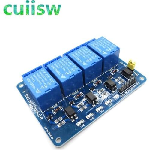 5pcs/lot 4 channel relay module 4-channel relay control board with optocoupler. Relay Output 4 way relay module for arduino