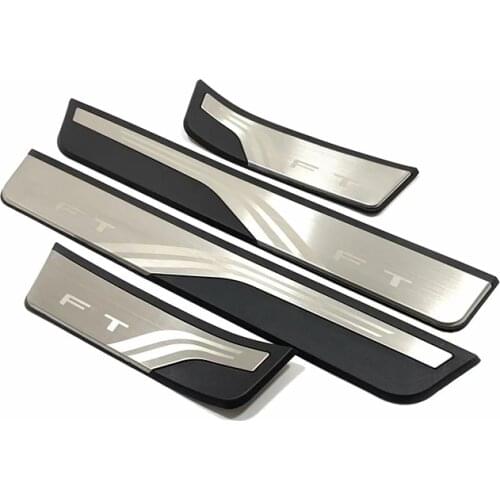 For Honda FIT JAZZ 2020 2021 Car Door Sill Scuff Plate Welcome Pedal Stainless Steel Car Styling Decoration Accessories 4 Pcs