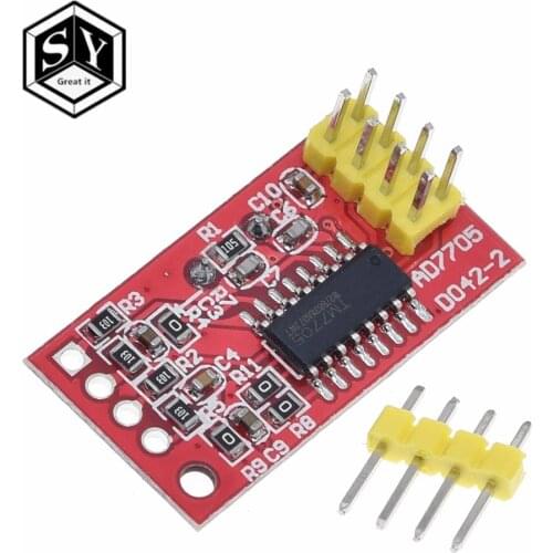 GREAT IT AD7705 Dual 16 bit ADC data acquisition module programmable input gain SPI interface