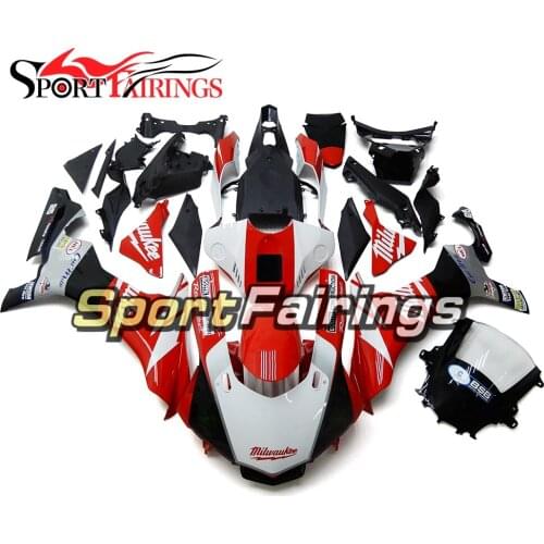 White Red Plastic Injection Motorcycle Fairings For Yamaha YZF R1 15 16 YZF-R1 2015 2016 Complete Fairing Kit Cowlings Bodywork