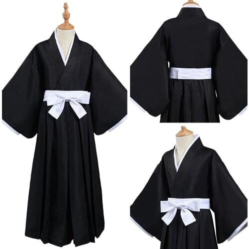 Bleach Kurosaki ichigo/Kuchiki Rukia/Hitsugaya Toushirou Die pa Cosplay Costume Outfits Black Suit Halloween Party Clothes