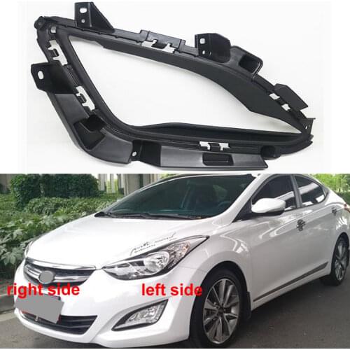 For Hyundai Elantra 2014 2015 Fog Lamp Shell Front Bumper Grille Driving Lamp Cover Fog Light Cover