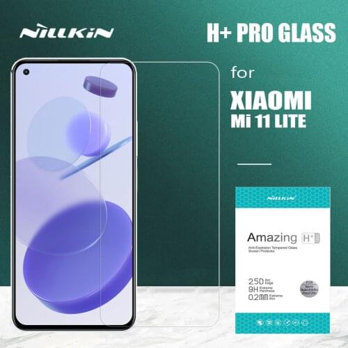 For Xiaomi Mi 11 Lite Glass Nillkin H+ PRO 2.5D Tempered Glass Safety Screen Protector for Xiaomi Mi11 Mi 11 Lite HD Glass Film