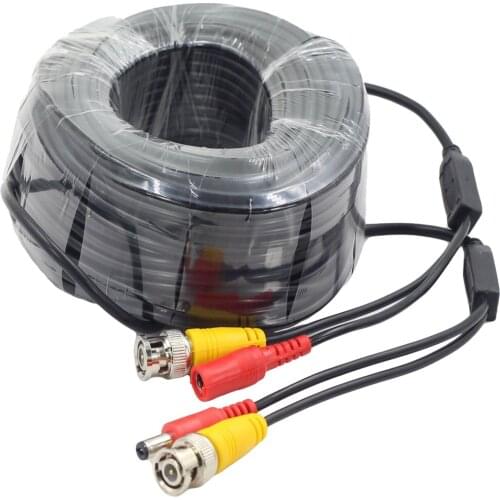 BNC Video and DC Power Extension Cable/lead with Connector for Surveillance Cameras /CCTV Security Camera Connector 30m