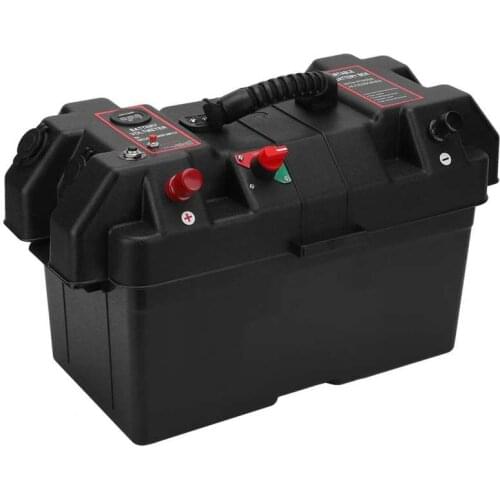 Battery Box Cover 5V 1A/5V 2.1A Battery Box with USB Sockets High Safety Factor for Service for Outdoor Charging for Electrician