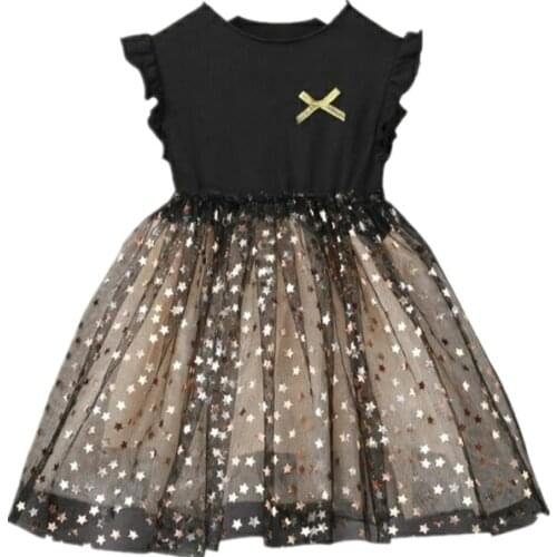 Summer Girls Dress Princess Baby Clothes Kids Dresses Sequined Baby Party Birthday children Clothing 0-6Y