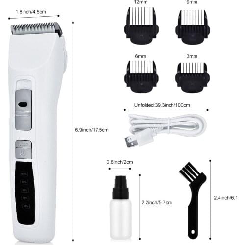 Pet Hair Clippers Dogs USB Haircut Shaver LED Display Electric Hair Clippers Electric Hair Clippers Dog Trimmer Cat Grooming