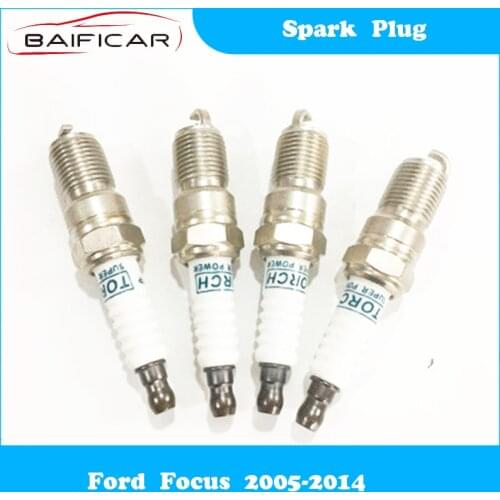 Baificar Brand New 4Pcs Platinum Spark Plug 9S7E12405AA for Ford Focus 2005-2014