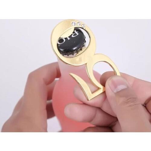Novelty Creative Wedding Gift Party Favors 50th Aluminum Alloy Beer Bottle Opener 50 Alloy Bottle Opener LX8343