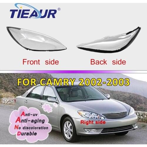 Front Headlamp Lampshades for Toyota Camry ACV40 02-03 Transparent Lamp Shell Masks Headlight Lens Cover Replacement DIY