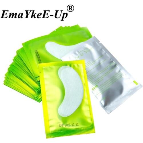 50Pairs Lint-free Pillows for Eyelash Extension Under Eye Lashes Patches Disposable Under eye Paper Pillow for Eyelashes Makeup