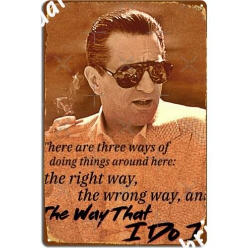 Robert De Niro Casino Metal Signs Plaques Wall Mural Living Room Custom Tin sign Posters