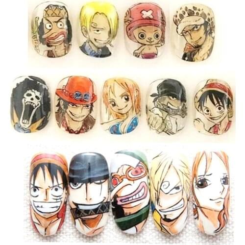 Series one piece RUGGY cartoon-69 3d nail art stickers decal template diy nail tool decorations