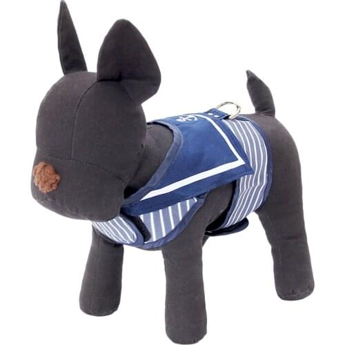 Factory-made Good Quality Pet Dog Harness Navy Style Cheap Price XS-XL 5 Sizes Stripe Pattern