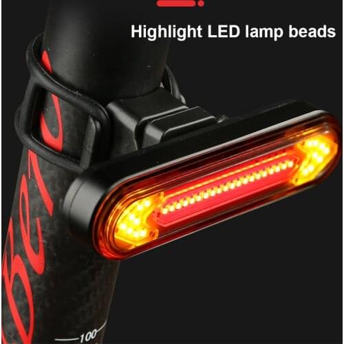 Bicycle Light USB Rechargeable Tail Light Warning Bike Rear Light Smart Wireless Remote Turn Signal Light LED Bicycle Lantern