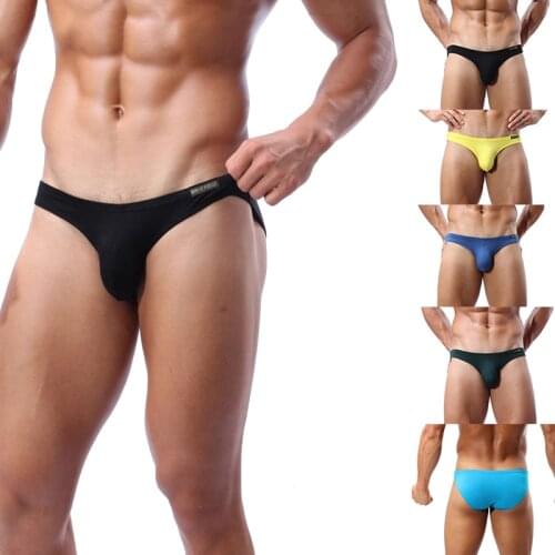 Cotton Mens Briefs U Convex Big Pouch Men Underwear Panties Mens Breathable Panties