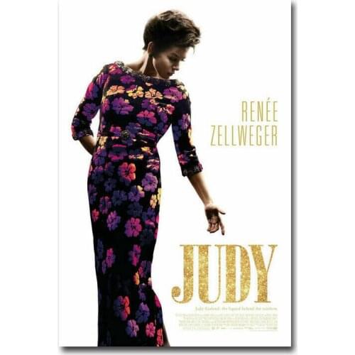 Judy Garland 2019 Biopic Movie Renée ZellwegerSilk Cloth Poster Art Bedroom Decoration