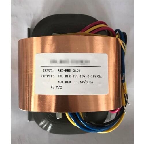 1pcs 80W （80VA） R-core audio transformer 0-115V*2 to dual 6V 9V 12V 15V 18V 24V etc